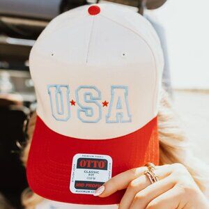 USA Stars Hat Patriotic Cap americana fashion redwhiteblue 4thofjulyhat